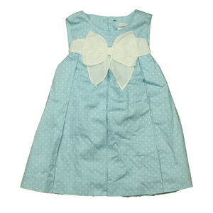 Janie and Jack Girls Blue Polka Dots Dress size: 18-24 Months